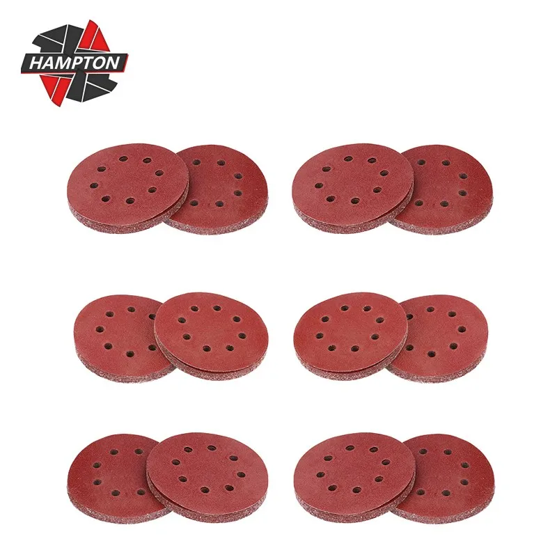 

Sandpaper 40-3000 Grit 5 Inch 125mm Round Shape Sanding Discs Buffing Sheet 8 Hole Sander Polishing Pad