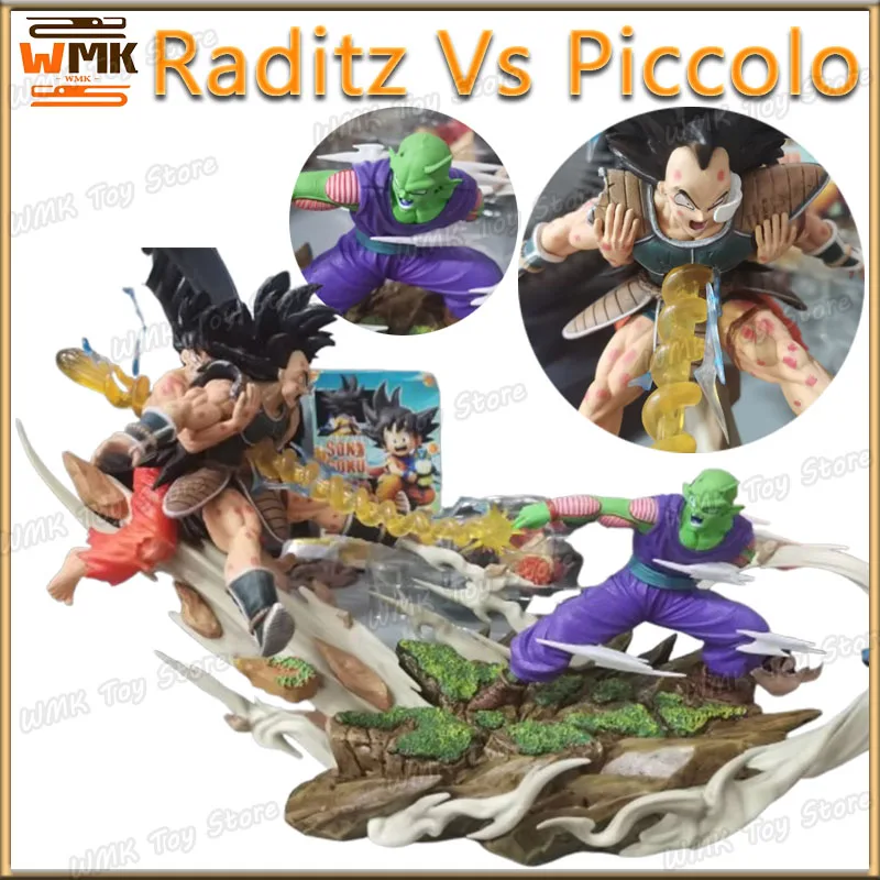 Dragon Ball Аниме Фигурка Raditz Vs Piccolo ПВХ Модели Gk Статуя Коллекционная игрушка