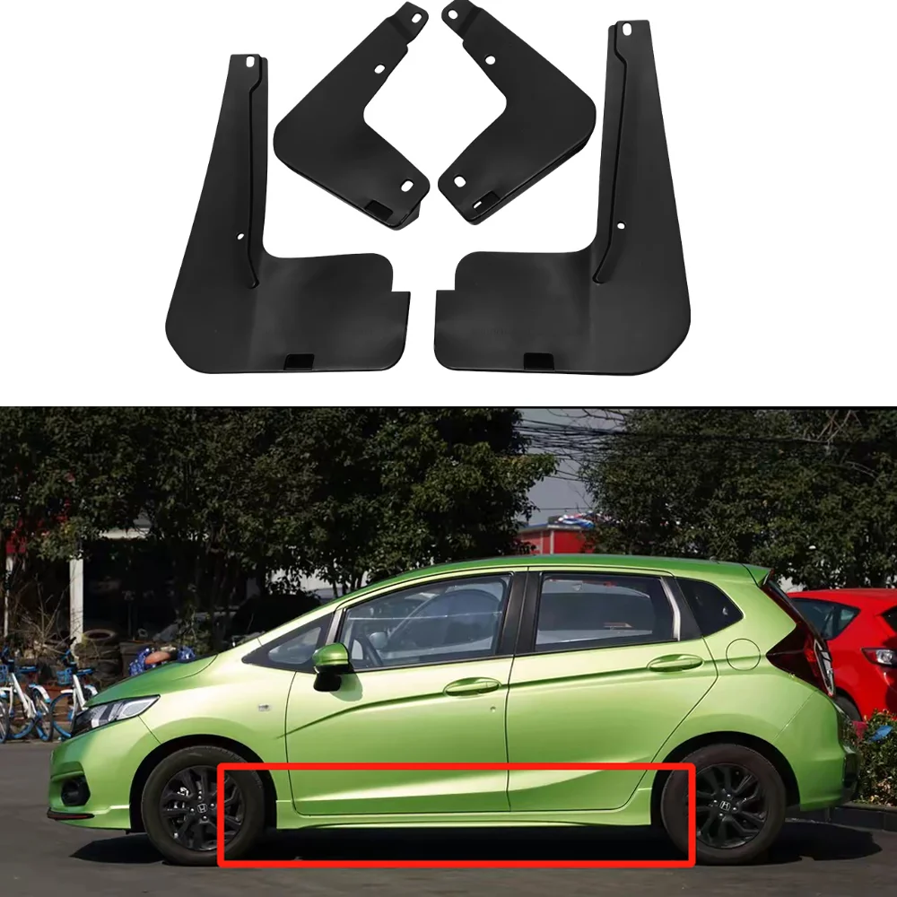 

Для Honda Fit Jazz VTi-S GK3 GK4 GK5 2013 ~ 2020 2014 2015 2016 2017 2018 2019автомобильные колеса, брызговики, брызговики, защита крыльев, брызговики, аксессуары