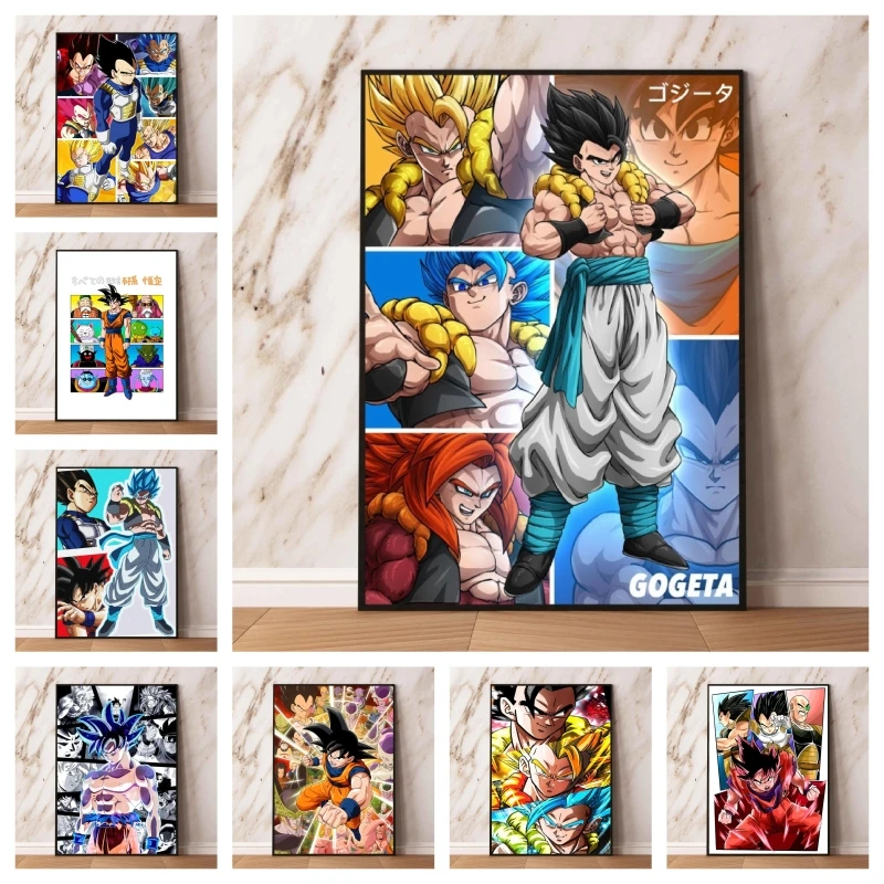 

The Picture Goku Vegeta Seven Dragon Ball Canvas Print Wall Art Painting for Home Decor Animation Hd Poster Aesthetic Decoration