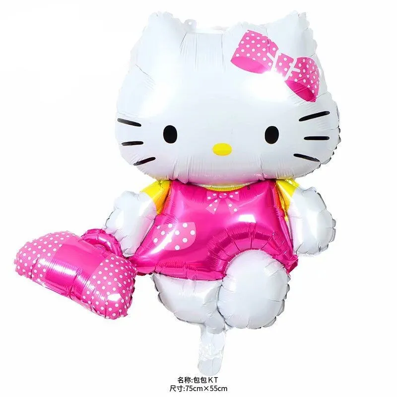Мультяшный шар Hello Kitty украшения для девочек товары дня рождения фольгированные