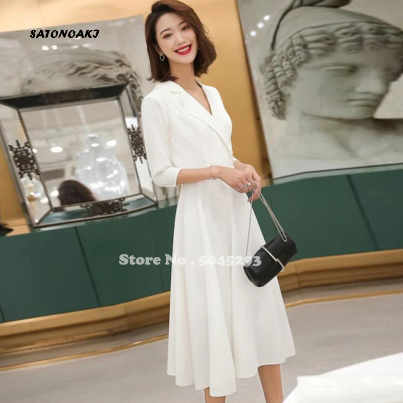 

Женское Короткое атласное свадебное платье It's yiiya, простое короткое платье на молнии сзади с V-образным вырезом и рукавом до локтя на лето 2023