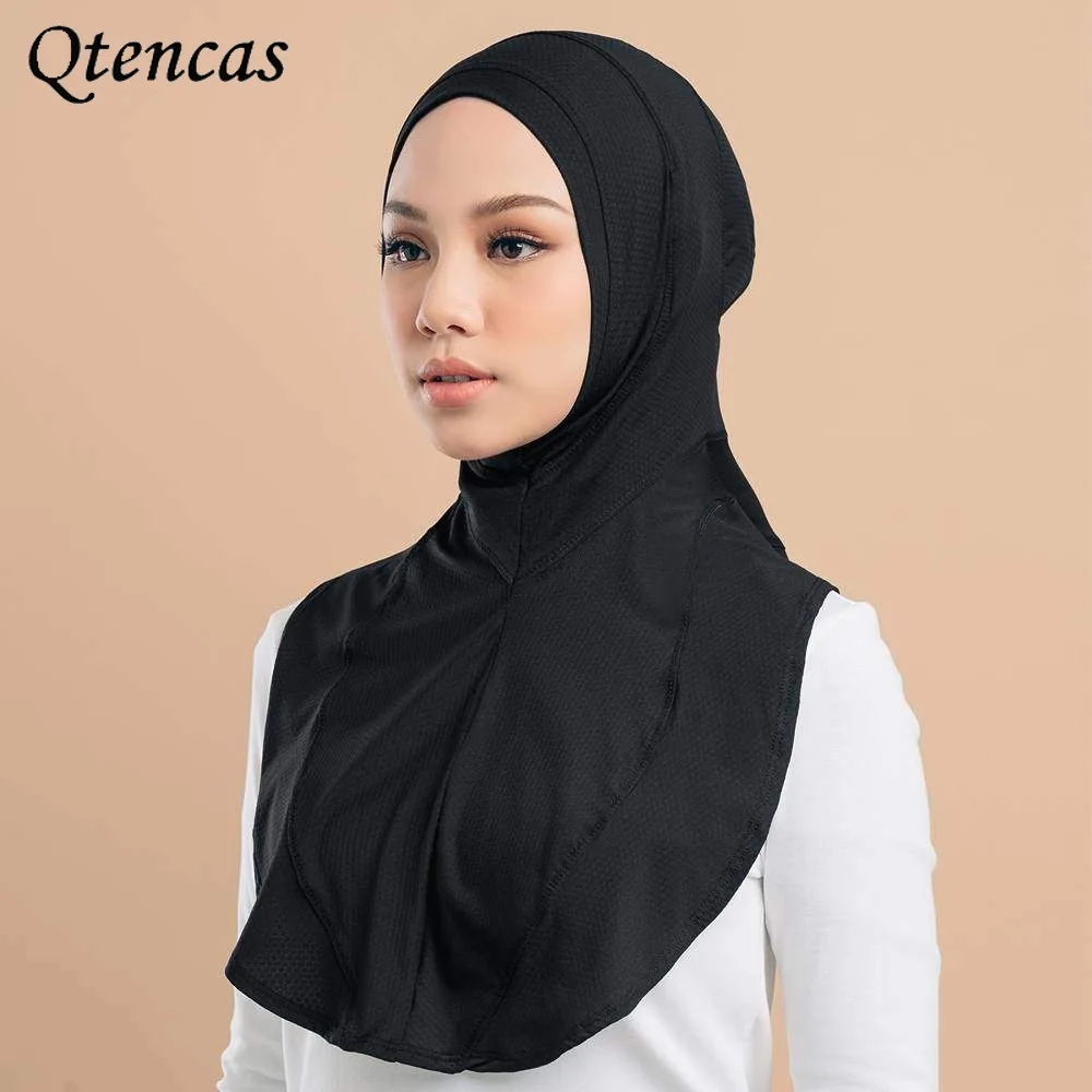 

Хиджаб шапка под шарф мусульманская Мода Джерси хиджаб набор шарфов головные уборы тюрбан, головной платок ислам шапка внутренняя шапка ...