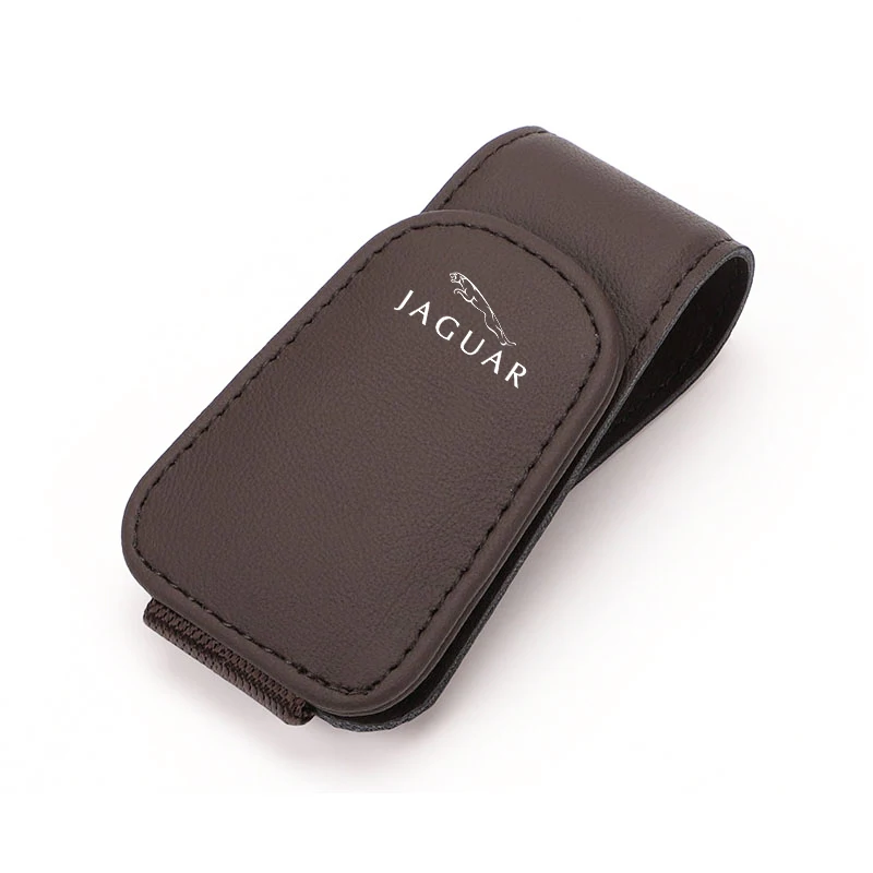 

Многофункциональный автомобильный солнцезащитный козырек, кожаный зажим для очков, аксессуары для Jaguar XE XF XJ F-Type F-Pace XKR XEL XFL S F