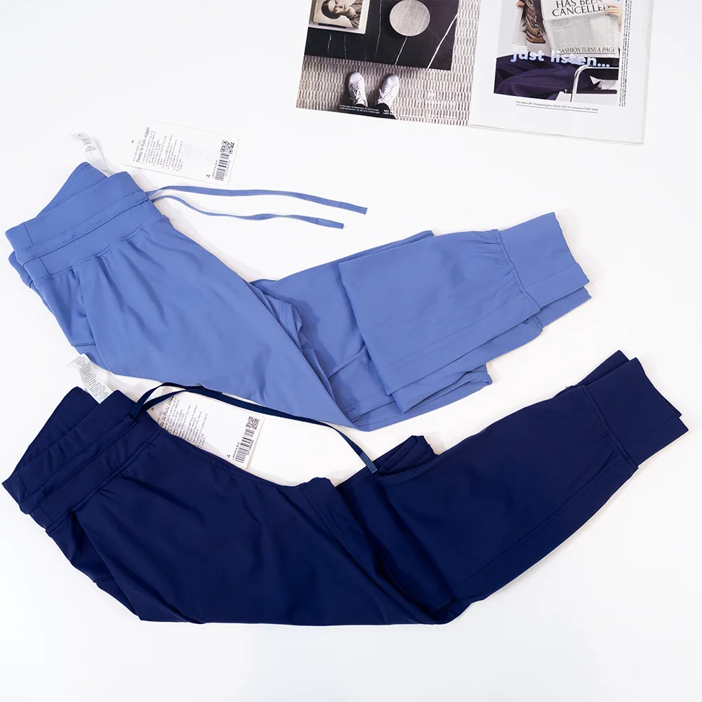LuluWomen's High Waist Soft Casual Sports Jogger Workout Yoga Elasticity Active Run Pant With Pocket Gym Jogging Pant