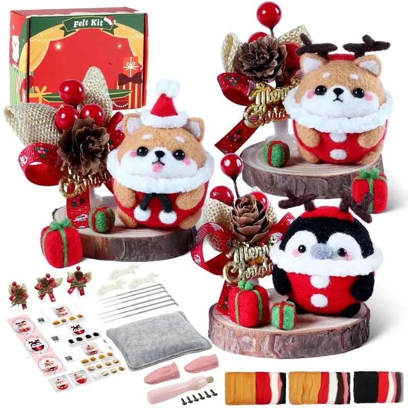 

Portable Needles Felting Kit Durable Handmade Felt Needles Set High Quality Household Multicolor Needles Felting tools Set