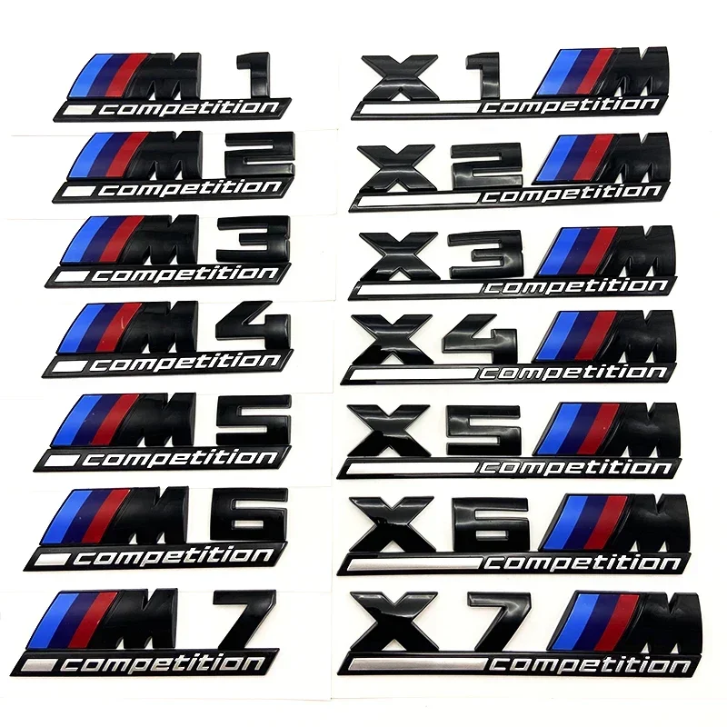 3D автомобильное крыло M эмблема соревнований значок багажника наклейка для BMW X1 X3