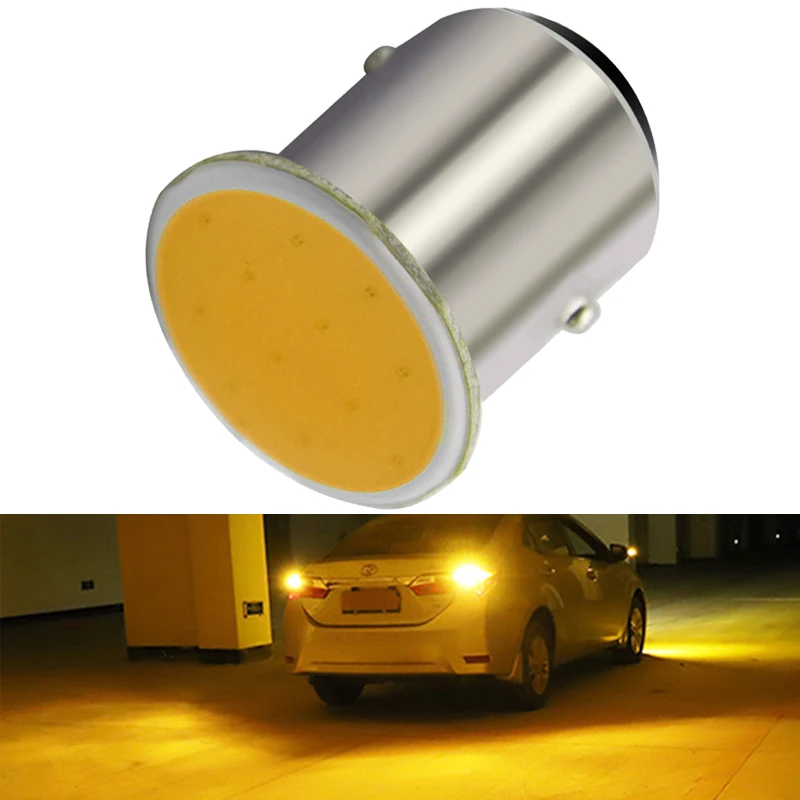 1 шт. P21/5 Вт 1157 Bay15D светодиодный ная лампа 1156 BA15S указатель поворосветильник в COB 12SMD 7000K белые автомобильные задние фонари стояночного хода