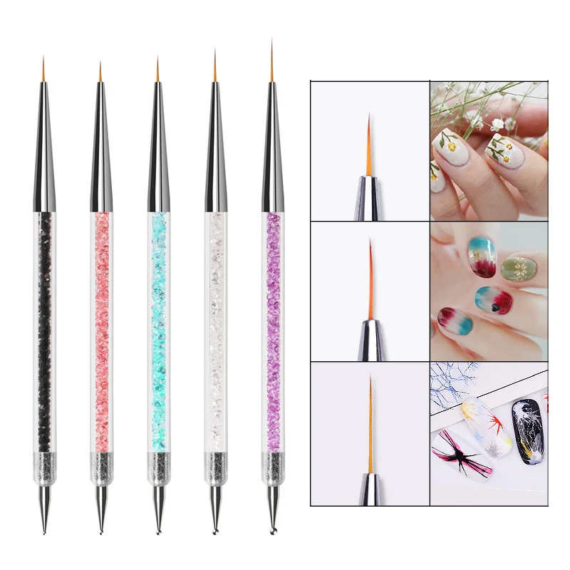 

LULAA самодельная ручка для рисования на ногтях, инструменты для свертывания, УФ-гель, строка, искусственные драгоценные камни, инструменты для извлечения