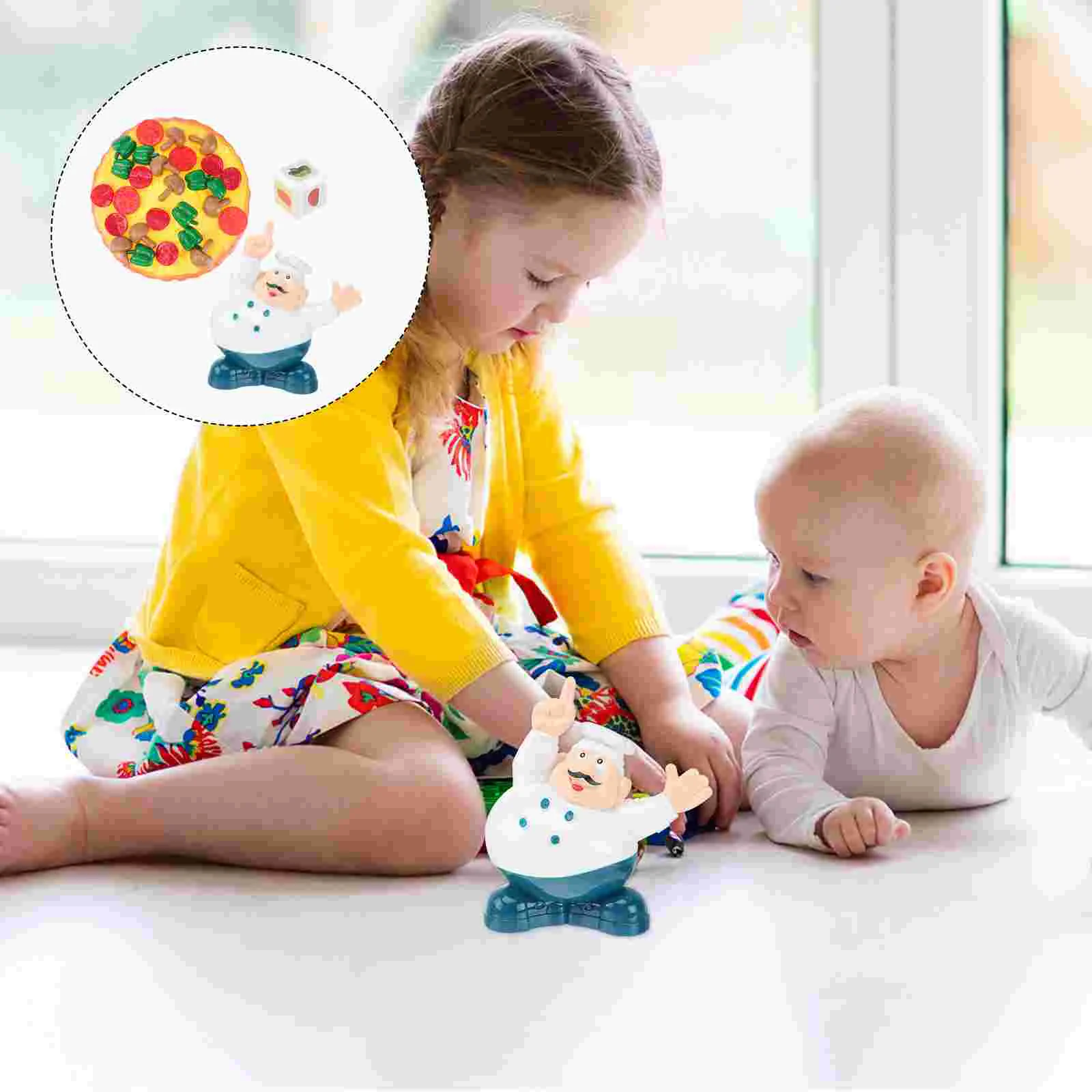 

Desktop Pizza Game Toy Baby Toys Stacking Balancing Blocks Kids Pile-Up Balance