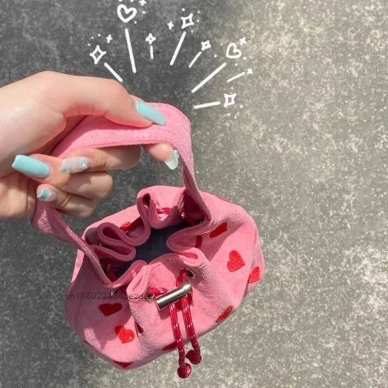 Fashion Embroidery Canvas Handbag For Y2k Girl New Trend Summer Shoulder Mini Bag Women Korean Style Street Harajuku Bags