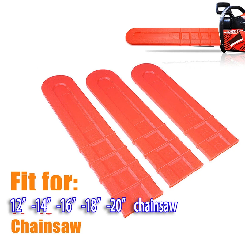1/2x Chainsaw Bar Cover Guard Universal Guide Plate for 12/16/18/20 Inch Hand Electric Gas Powered Saw Chainsaw Protective Case