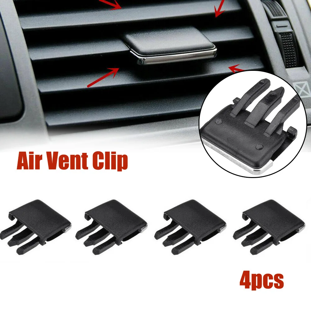 

Clip Air Conditioning Vent Parts Plastics 31.3mm X 34.2mm 4PCS/Set Accessories Auto Black Car Louvre Blade Adjust Slice Vehicle