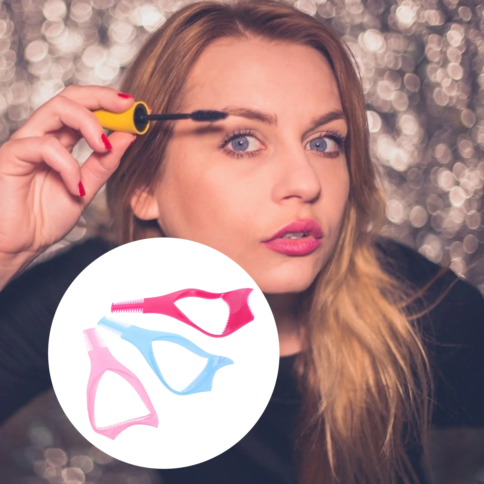 

Eyelash Mascara Shield Guard Applicator Lash Tool Guide Comb Makeup Brush Helpereye Separator Curlerlashes Applying Lower Upper