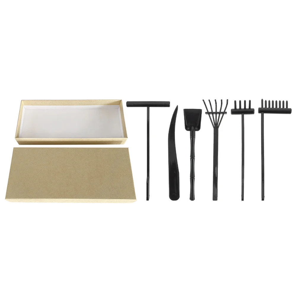 

Garden Rake Zen Sand Mini Miniature Set Tool Decoration Table Tools Rakes Tiny Toy Sandbox Desktop A Make Diy Meditation