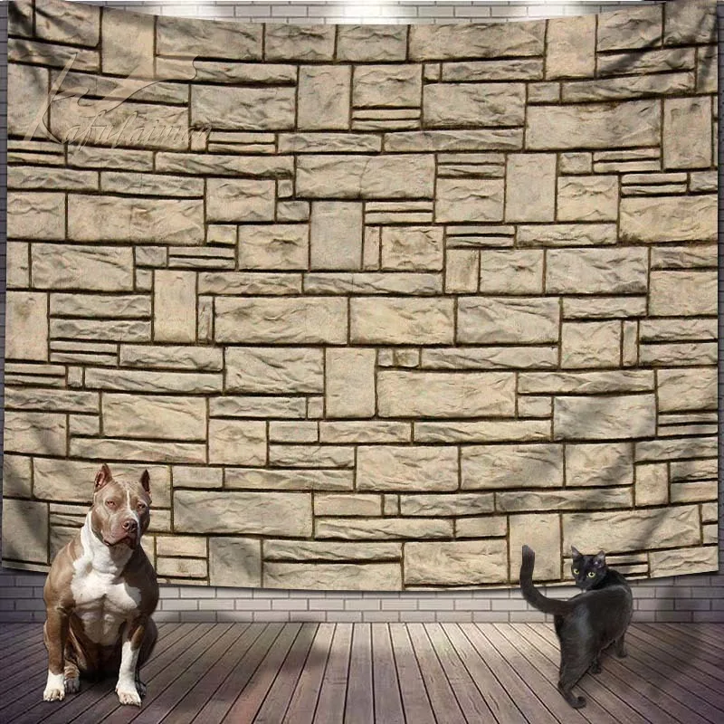 Гобелен настенный из полиэстера с желтым камнем