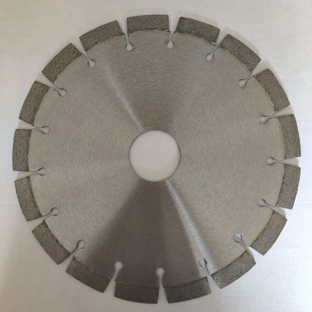 DB76 Diamond Stone Cutting Tools D250mm Granite Cutting Disc 10 Inch Saw Blades for Granite Slabs Key Slot Non Silent Blade 2PCS