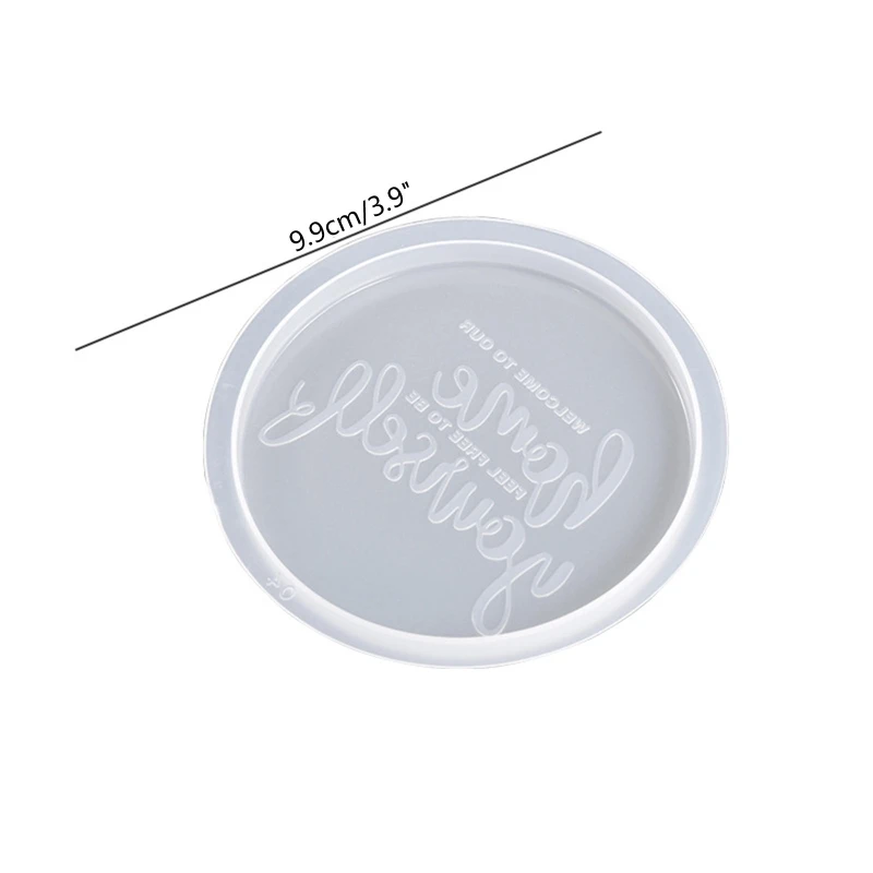 

Хрустальные подставки с надписью на английском языке «сделай сам», зеркальная силиконовая форма для чашки