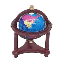 112 scale dollhouse world globe with wooden stand mini globe dollhouse for doll house desktop display decoration