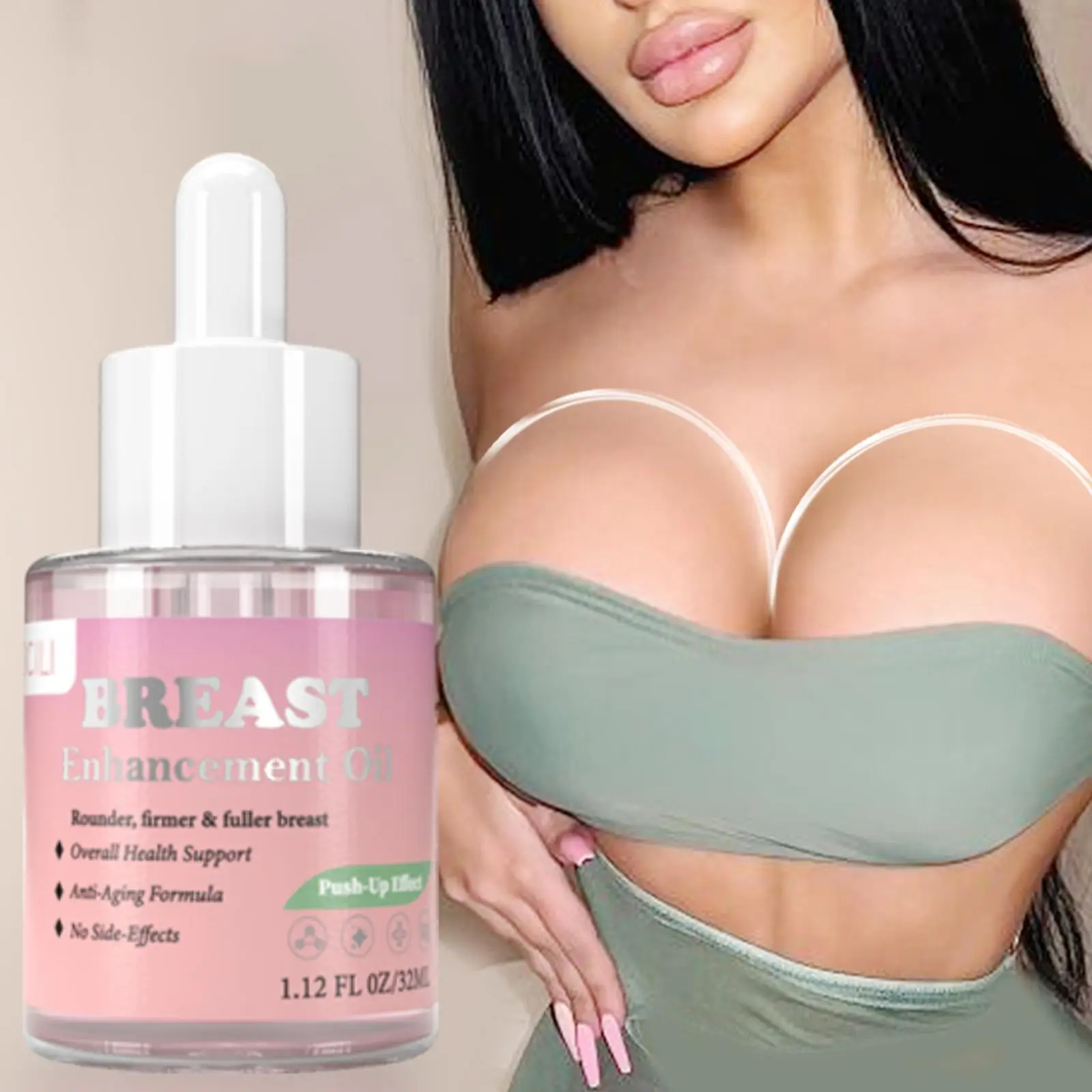 

Breast Enhancement Oil Up Size Collagen Increase Elasticity Breast Enhancer Massage Firming Lifting Sexy Women Skin Care 32ml