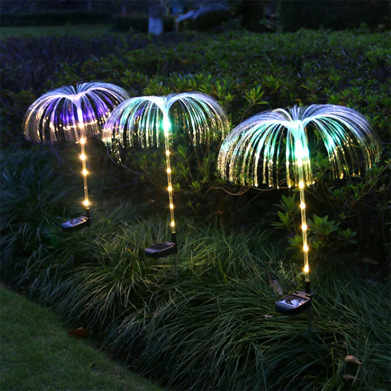 

Lawn Lamp LED Solar Jellyfish Garden Decoration Lights Waterproof Outdoor Decorative Pathway Light for Villa Yard Lawn Walkway