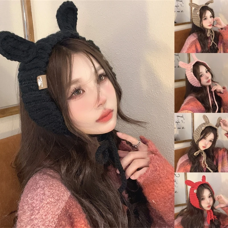 

Наушники с повязкой на голову и кроликом для женщин и детей всех возрастов, наушники для улицы, дропшиппинг