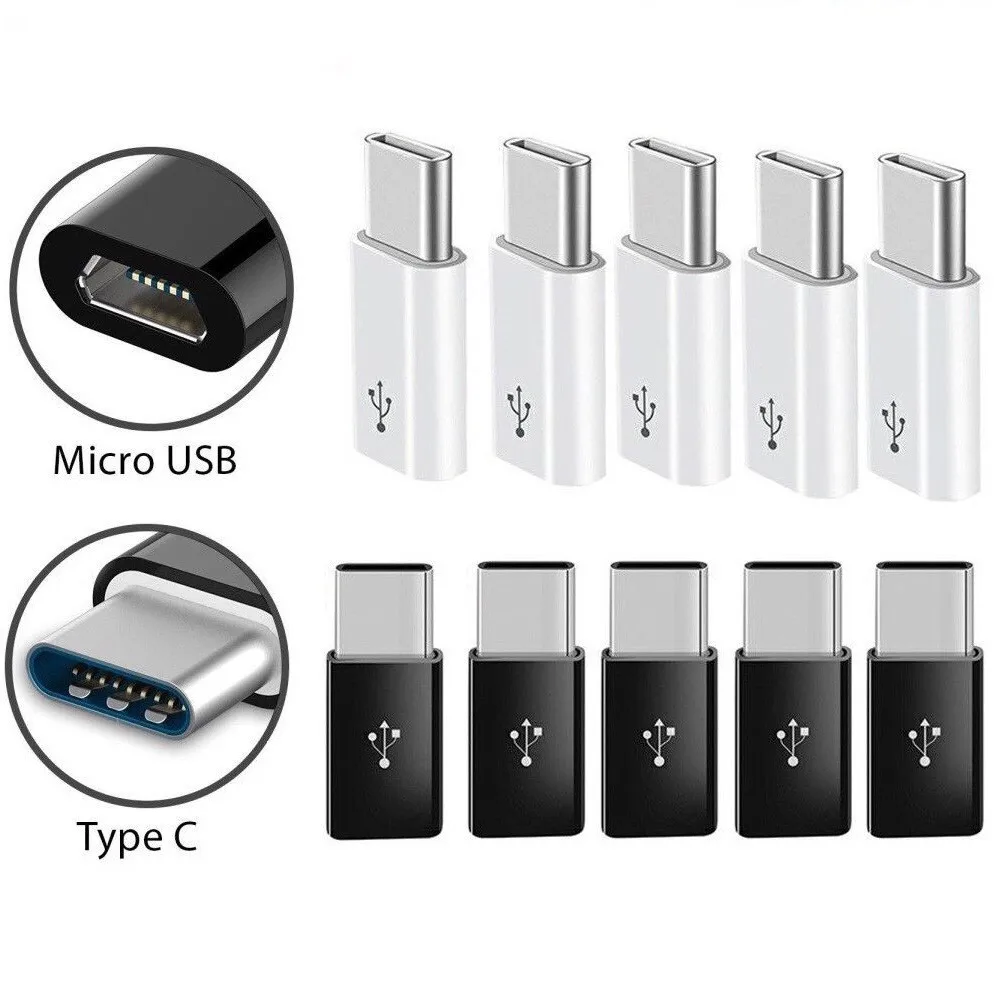 

Адаптер Micro USB «Мама»-USB 3,1 типа C «папа», 5 шт.