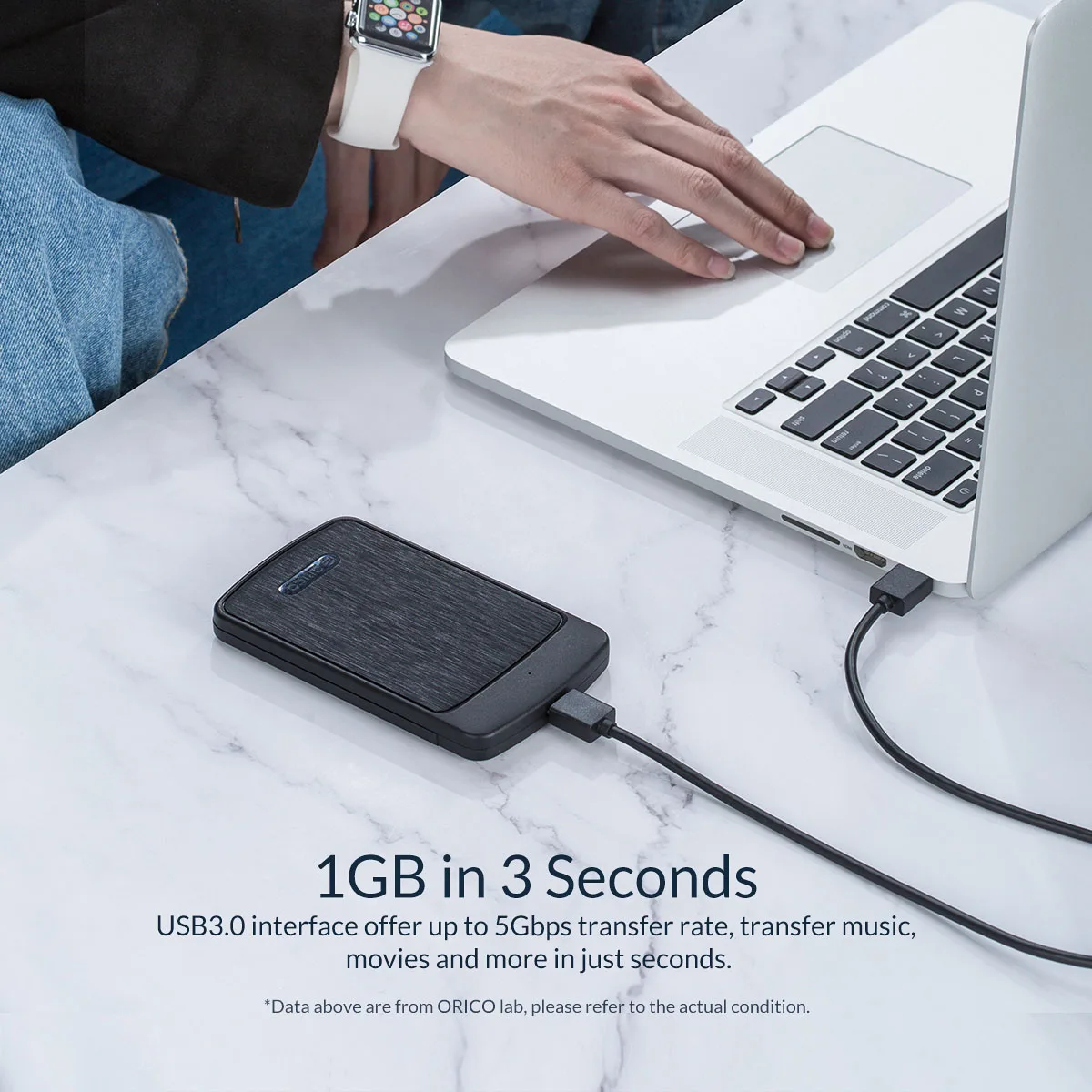 ORICO SATA к USB 3 0 Корпус жесткого диска 2 5 дюйма внешний жесткий диск чехол для 7-9 мм SSD