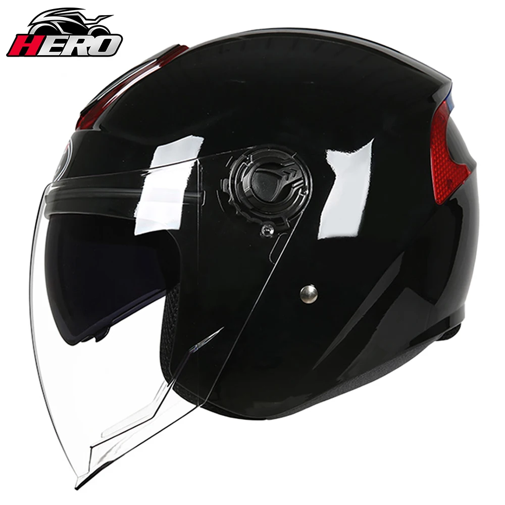 

Motorcycle Half Helmets Men Women Dual Lens Scooter Helmet Teenagers Children Urban Safety Balance Bike Electric Half Helmets