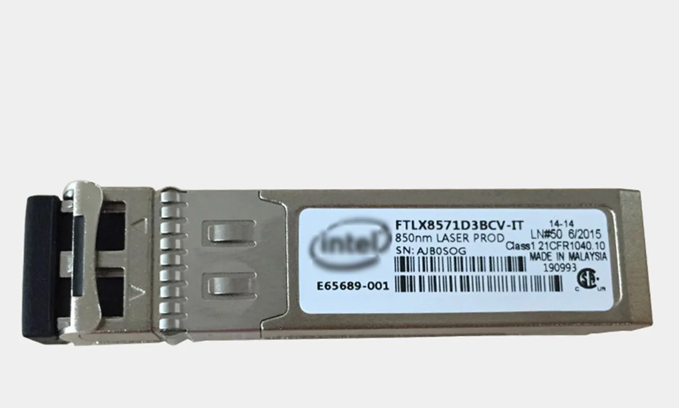 

FTLX8571D3BCV-IT Transceiver E10GSFPSR E65689-001 SFP+ For X520-DA2/SR2