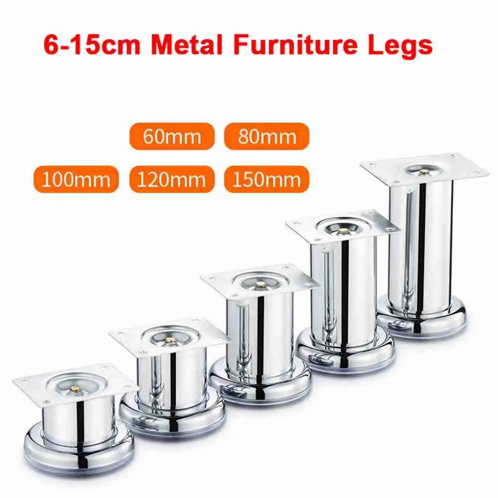 

Furniture Home Supplies Raise Height Hardware Chrome Legs Furniture legs Table Feet Sofa Leveling Foot