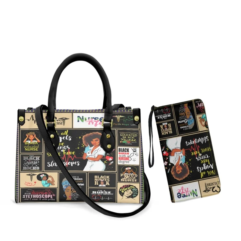 Женская сумка для медсестры индивидуальные кожаные сумки под заказ с бумажником