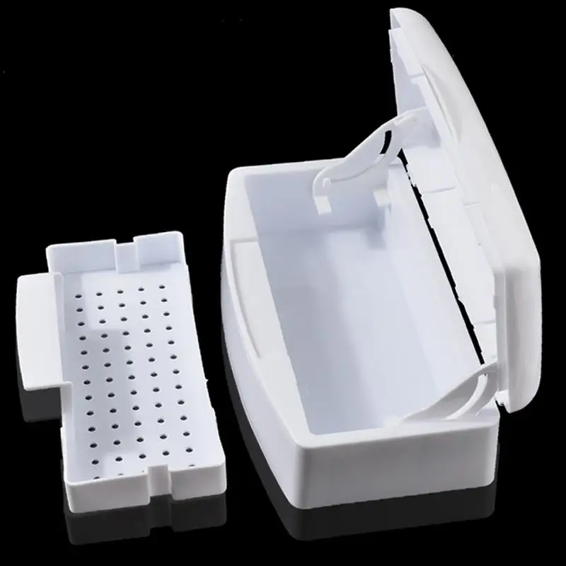 1PC Manicures Supplies Box Nail Cleaning Box Alcohol Disinfecting Box Portable Nail Sterilizer for Home Store