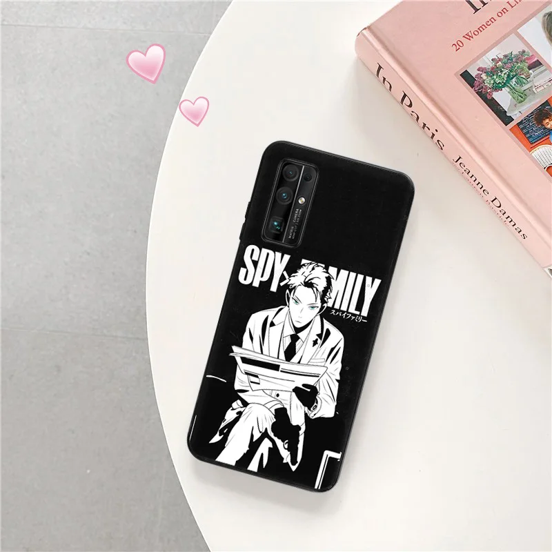 Чехол для телефона Google Pixel 6 Pro 5 5a 4 4a 3 XL Spy X Family Anime Huawei Mate 20 10 40 Lite мягкий черный -