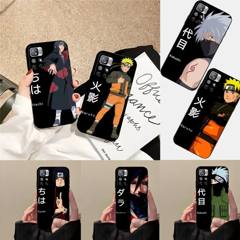 K-Kakashis H-hatграйз N-Narutos чехол для телефона 2023 Hot For Redmi Note 11 11S 10 10S 9S 8T 7 8 8A 9 9A 9C 9T 10 10X, черный чехол