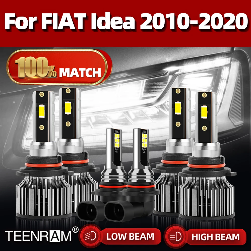 

H1 H7 Canbus Led Headlight Bulb 120W 20000LM Turbo Fog Light Auto Lamp 12V For FIAT Idea 2010-2014 2015 2016 2017 2018 2019 2020