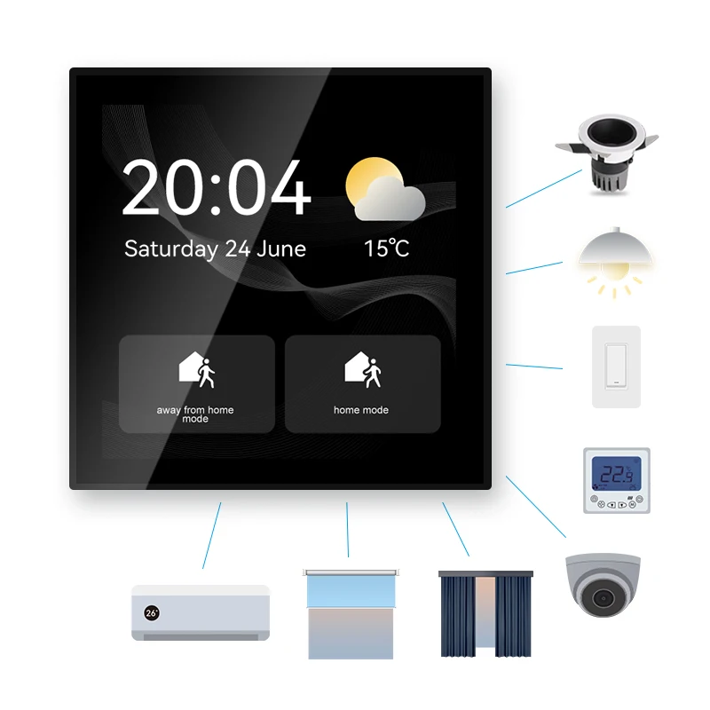 

Smart Home Multi-functional Touch Screen Control Panel Home Improvement For Intelligent Scenes Bathroom Accessories