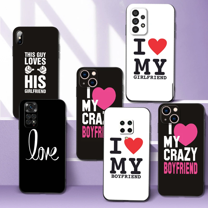 

Black tpu Case For Samsung Galaxy A50 50S A30S A10 A01 A11 A21S A31 A41 A51 A71 Cover My Girlfriend boyfriend