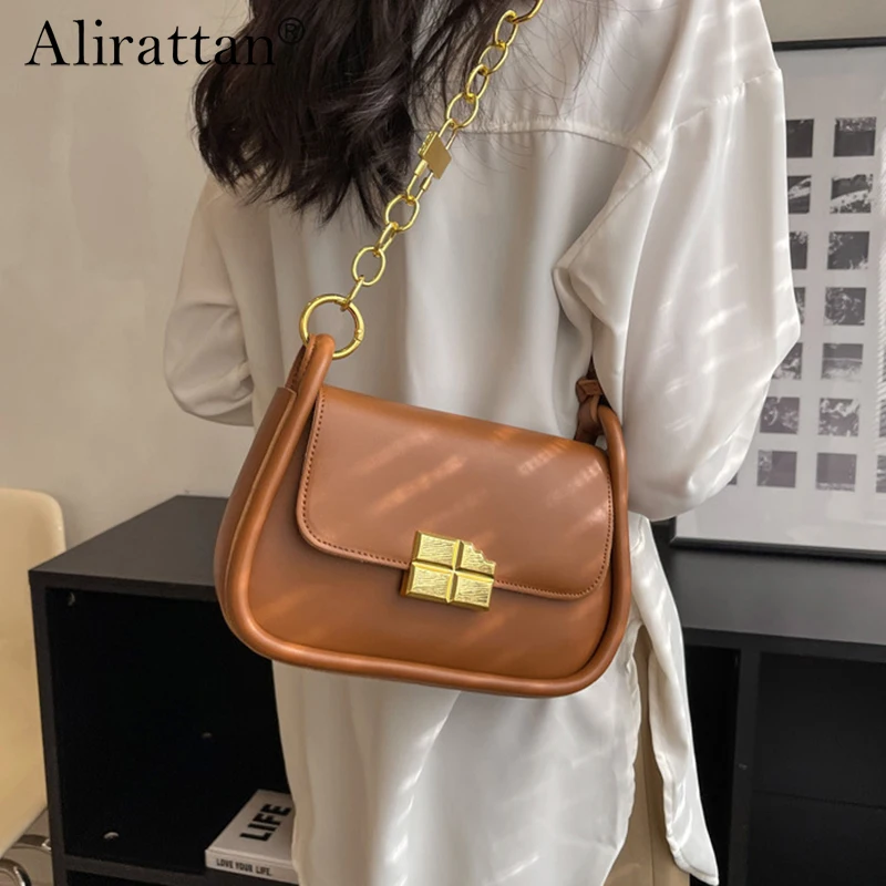 

Маленькая квадратная сумка Alirattan, повседневная женская сумка, новинка 2023, модная сумка через плечо с одной ручкой, женская сумка