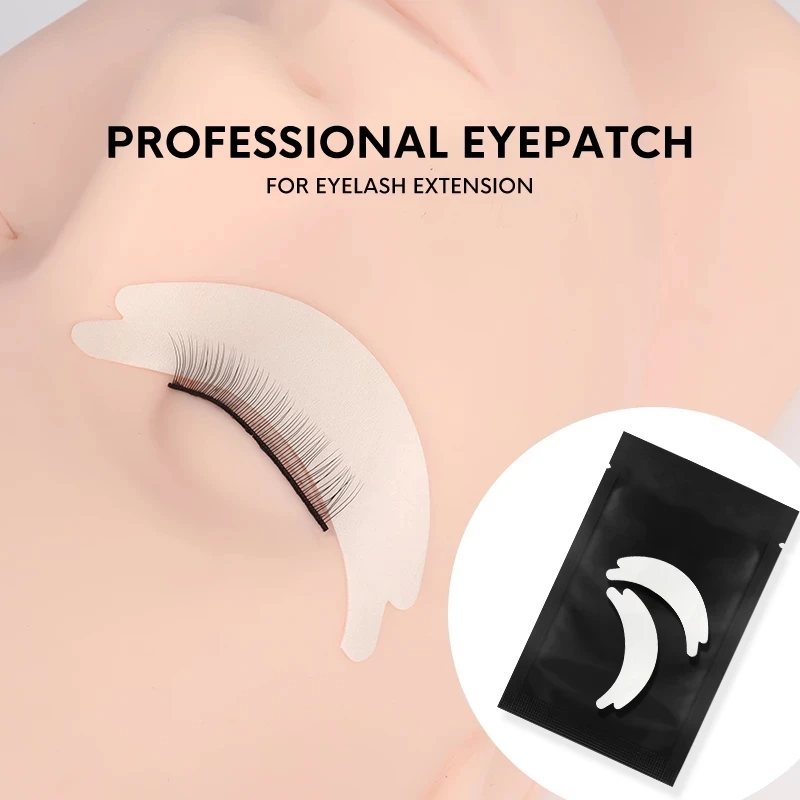 Micro Foaming Eyepads 50Pairs/lot Lint Free Eye Patch Soft Eyelash Extension Patches Professional Eyepatch for Eyelash Extension