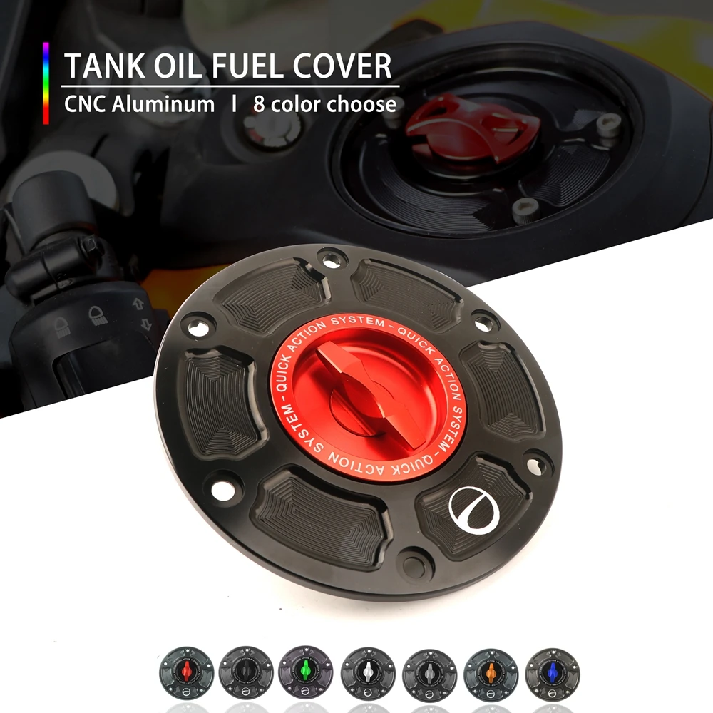 

CNC Motorcycle Accessories Keyless Quick Release Gas Fuel Tank Cap Cover for DUCATI HYPERMOTARD 950S 950 SP R/S 2019-2020