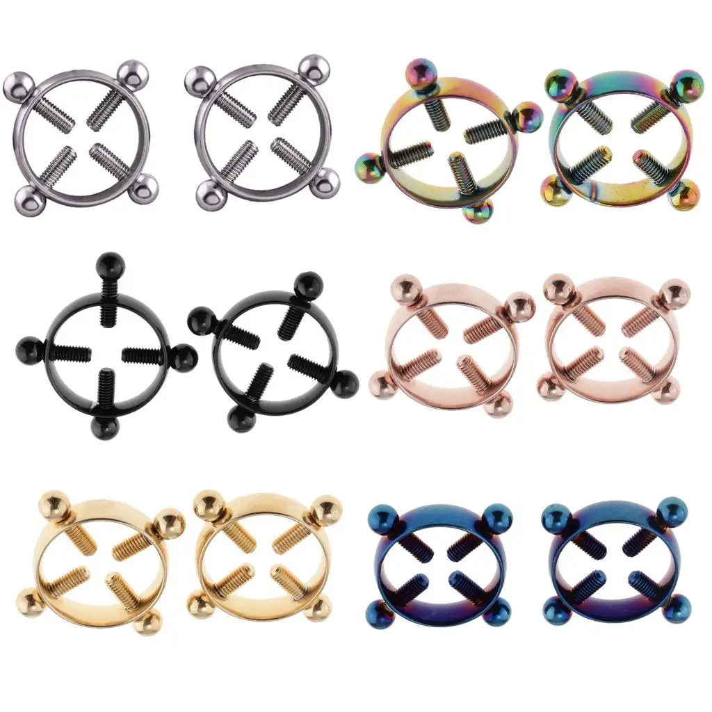 1 пара, кольца из нержавеющей стали