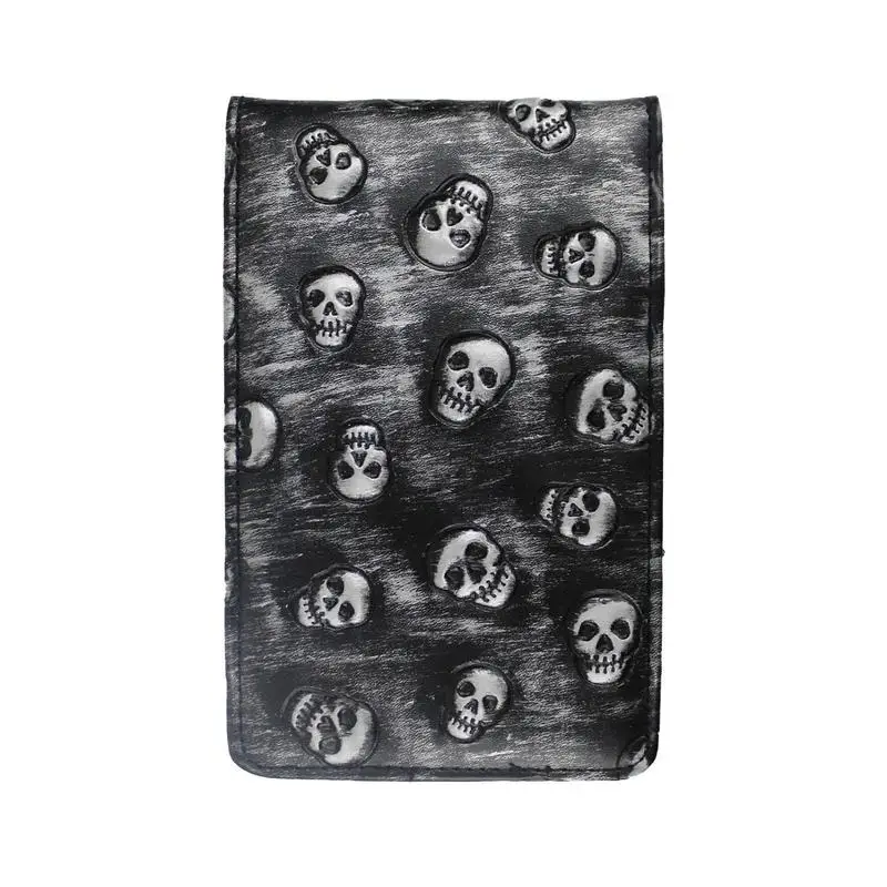 

Golf Log Book Waterproof Yardage Book Portable Dustproof Yardage Book And Notebook With Skull Pattern For Friends Family Birthda