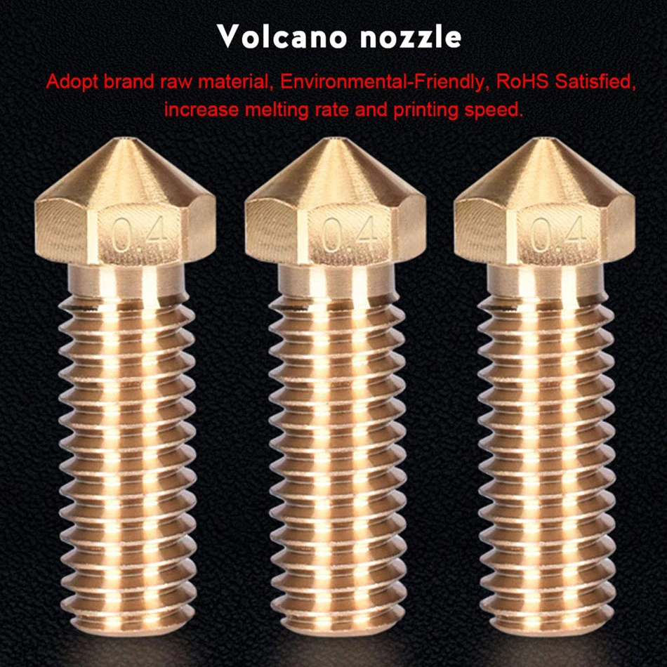 E3D V5 V6 Volcano сопло 0 2 3 4 5 6 8 1 мм M6 резьбовые сопла для 3D-принтера нить |
