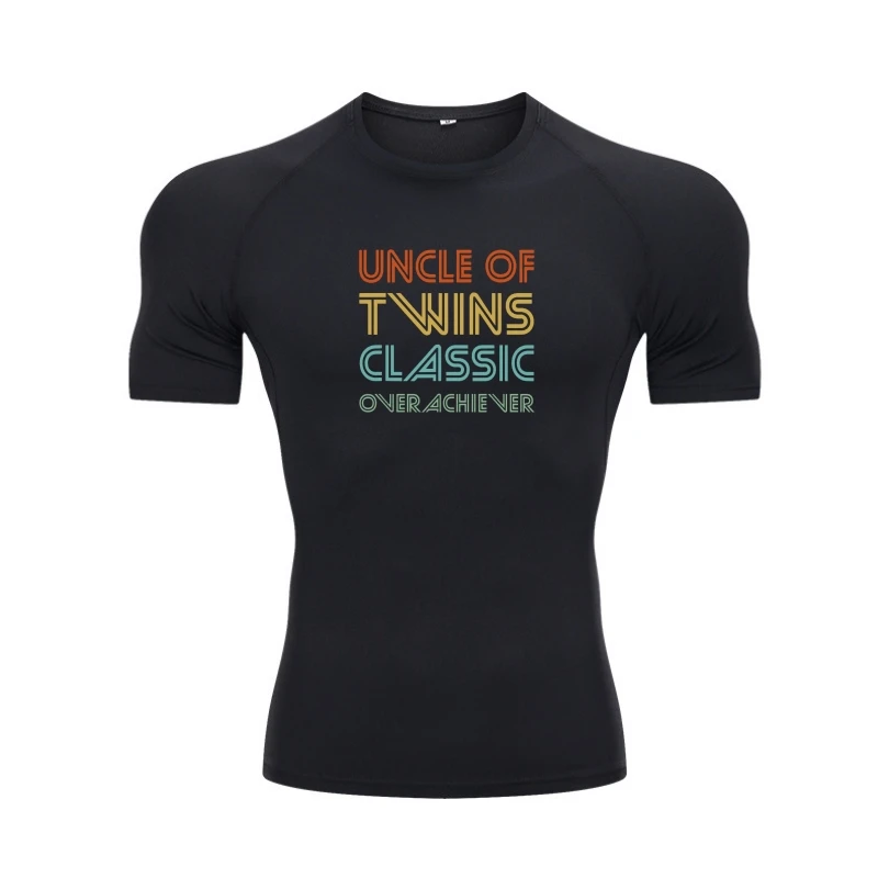 

Классическая мужская футболка с изображением дяди из близнецов Overachiever, забавная футболка для папы, забавная хлопковая футболка для семьи и мужчин