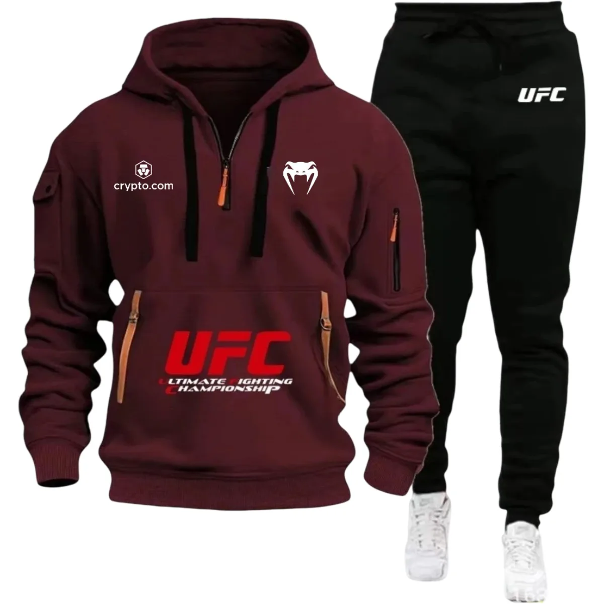 2026 Утепленная хлопковая куртка большого размера с популярным логотипом UFC, теплый плотный костюм, повседневная и модная зимняя одежда (art.: 3920cd92ab60a) - 3920cd92ab60a