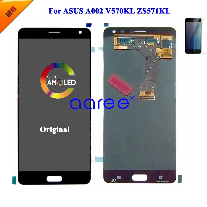 AMOLED ЖК-экран оригинальный для ASUS ZS571KS ЖК-экран для Asus V570KL ЖК-дисплей Disaplay ЖК-экран сенсорный дигитайзер сборка