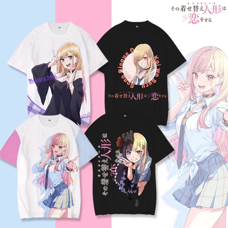 

Лидер продаж, футболка с аниме Мой наряд, дорогой Китагава Марин, летняя уличная одежда для мужчин и женщин 3D для мальчиков и девочек, детские футболки с коротким рукавом