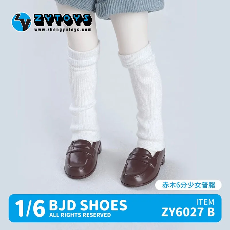Фото ZYTOYS ZY6027 Обувь для BJD кукол 1/6 масштаба, черные туфли JK, студенческие туфли, модель из ПВХ, подходят для фигурок BJD 1:6 №4