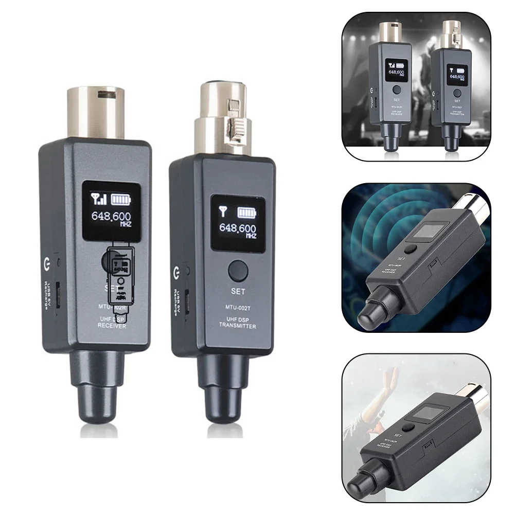 Беспроводной XLR-передатчик и приемник для динамического микрофона